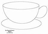 Template Teacup Cup Tea Printable Saucer Templates Coloring Pattern Clip Clipart Printablee Clipartbest Paper Hanging Homemade Mobile Card Via Cards sketch template