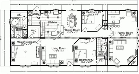 beautiful  bedroom double wide mobile home floor plans  home plans design