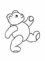 Coloring Pages Bear Duffy Disney Running sketch template
