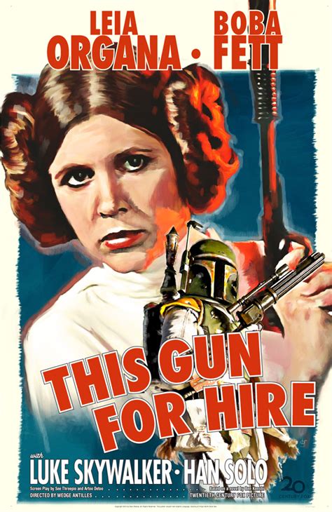 fett noir classic noir  posters   star wars remix