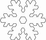 Snowflake Template Printable Snowflakes Cut Templates Simple Coloring Easy Cutouts Patterns Christmas Stencil Pattern Choose Board Pages Letscolorit sketch template