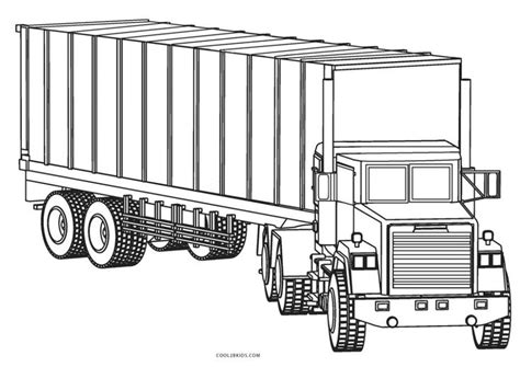 printable coloring page  truck