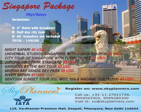 singapore nytdays package inclusions  hotel  breakfast