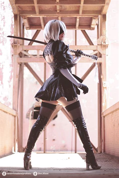 2b cosplay by umi kani “all about the butt” sankaku complex