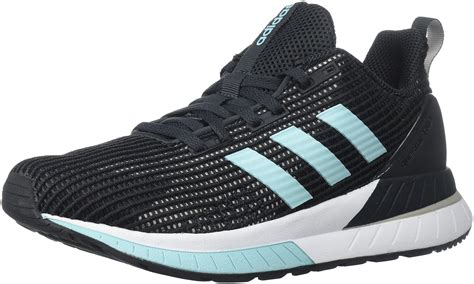 adidas womens questar tnd carbonclear aqua core black ankle high mesh running shoe