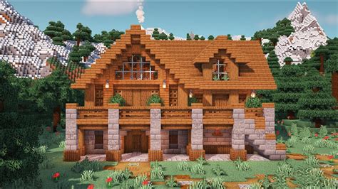 minecraft tutorial   build  cozy cabin youtube