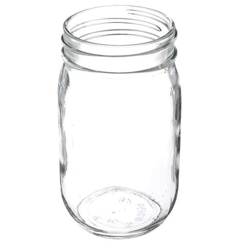 16 Oz Clear Glass Round Economy Jar 70 450 Neck Finish