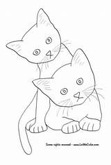 Clipart Katten Honden Fashioned Fascinating sketch template