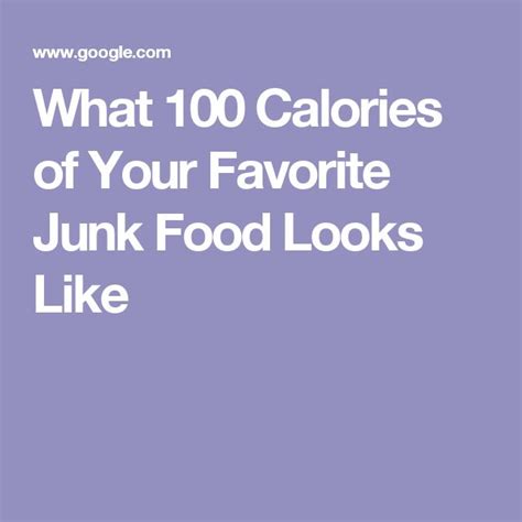 calories   favorite junk food    calories