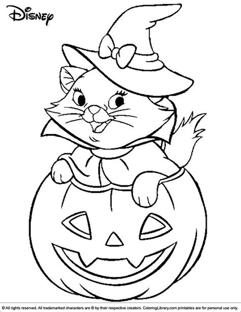 coloring pages halloween cats ideas