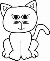 Outline Cat Clipart Clip Transparent Cliparts Kitty Large Clker Clipartfox Clipartbest Clipartmag Library sketch template