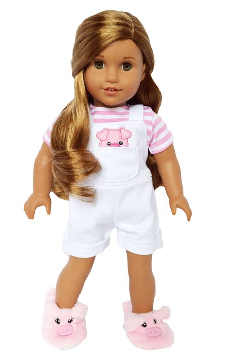mbd  piggy overalls fits american   girl dolls   life