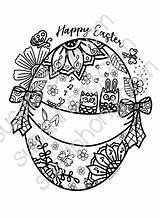 Easter Coloring Mandala Mandalas Cart sketch template