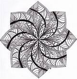 Zentangle Mandalas Enjoyment Aimable sketch template