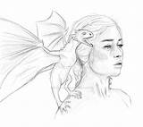 Daenerys Targaryen sketch template