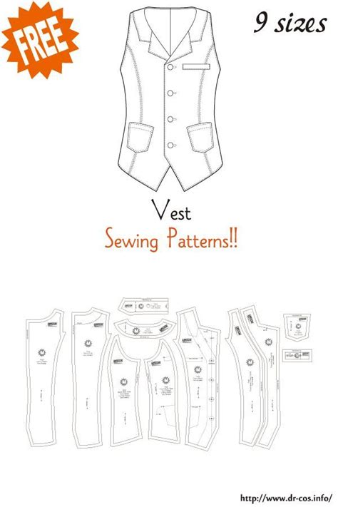 vest  sewing patterns diy sewing clothes