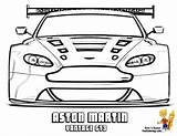 Car Coloring Cars Pages Aston Martin Gt3 Cool Vantage Choose Board Print sketch template