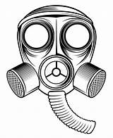 Antigas Maschera Mask Gas Masque Gaz Gasmaske Disegno Illustrationen sketch template