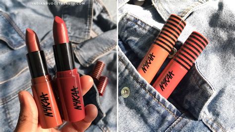 nykaa  creme creamy matte lipstick review swatches