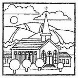 Colorear Iglesia Chiesa Igreja Igrejas Chiese Disegno sketch template