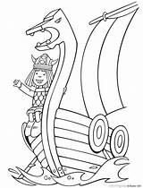Coloring Viking Ship Pages Popular sketch template