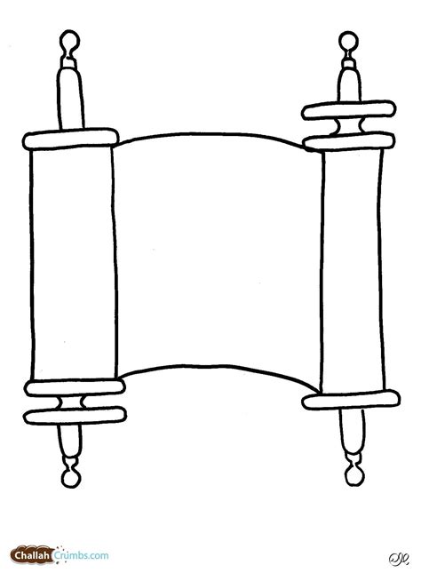 scroll coloring page