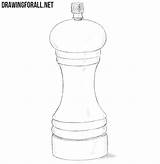 Pepper Mill Drawing Draw Drawingforall Stepan Misc Ayvazyan Tutorials Posted sketch template