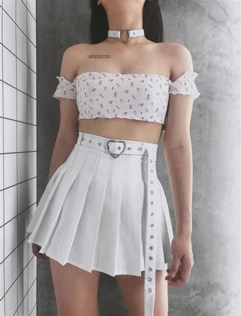 Kawaii Aesthetic Skirt Outfits Aesthetic Caption
