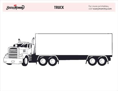 truck coloring pages   truckin awesome