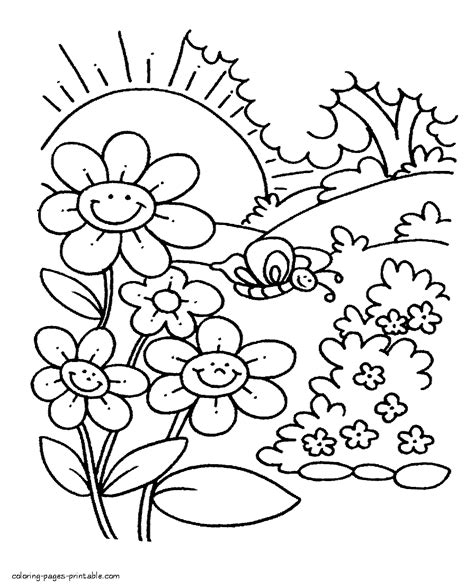 spring coloring sheets  boys spring coloring pages spring