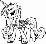 Pony Colorear Cadence Ponis Cadance Letscolorit Shining Princesse Armor Poney sketch template