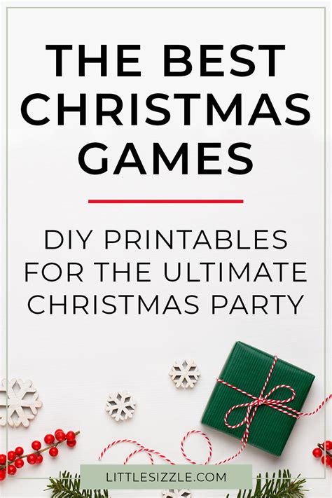 christmas games  family printable  littlesizzle holiday