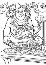 Coloring Pages Shrek Previous sketch template