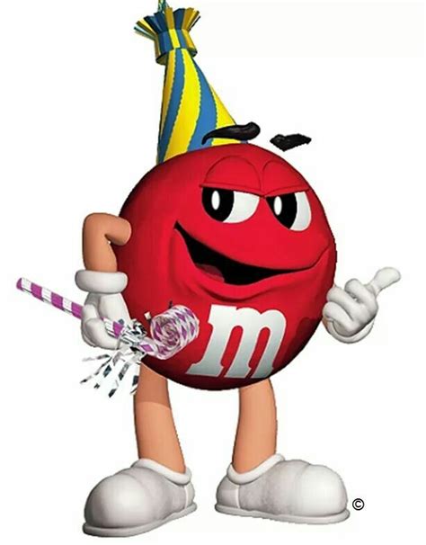 red mandm mandm characters birthday clipart m m candy