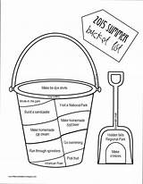 Bucket List Summer Sheet sketch template