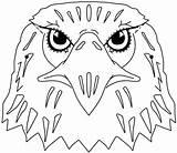 Eagle Coloring Printable Pages Bald Outline Eagles Philadelphia Face Kids Template Colouring Cartoon Drawing Print Cliparts Animal Clipart Animals Mask sketch template