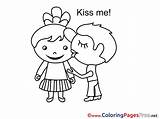 Coloring Kiss Coloringpagesfree Malvorlagen Valentinstag Malvorlage Kostenlos Ausdrucken Zugriffe sketch template