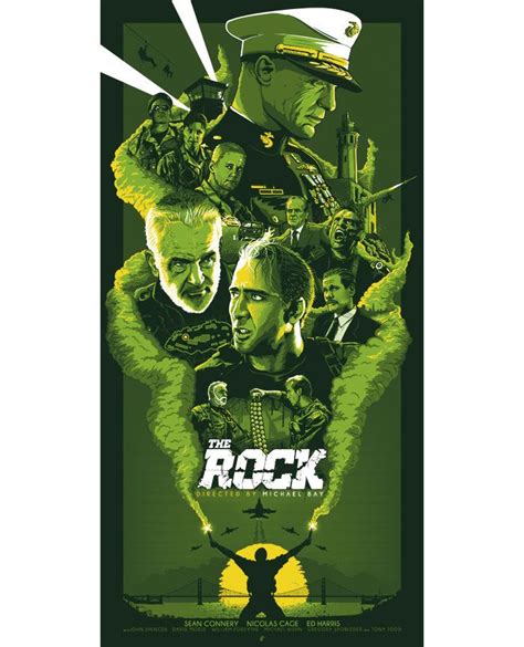 the rock alternative movie poster designed by patrick connan carteles