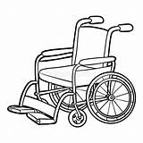 Wheelchair Coloring Book Preview sketch template