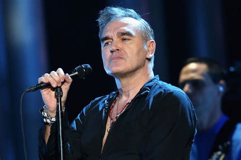morrissey s band wear fuck harvest t shirts onstage in reference to