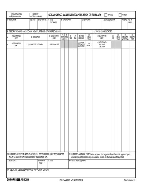 shipping manifest template fill  printable fillable blank pdffiller