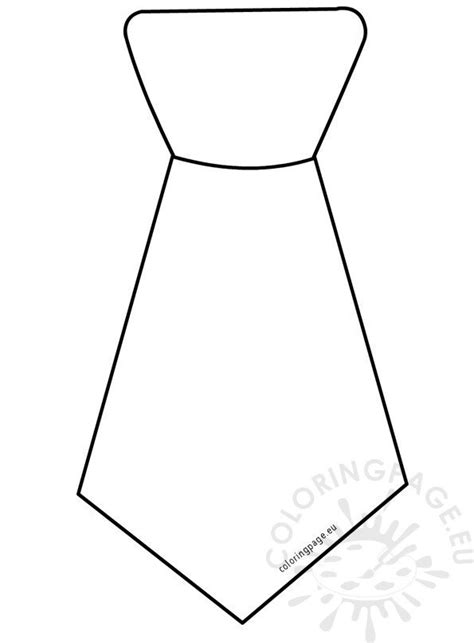 tie template fathers day  coloring page