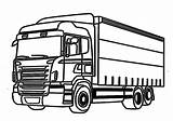 Lkw Lastwagen Ausmalen Scania Malvorlage Malen sketch template