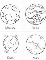Planets Planet Coloring Pages Printable Preschool Print Getcolorings Color sketch template