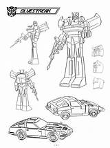 Transformers G1 Bluestreak Thuddleston sketch template