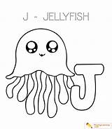 Jellyfish Coloring Sheet Kids Print Name sketch template