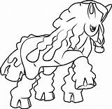 Mudsdale Pokemon Coloring Pages Printable sketch template