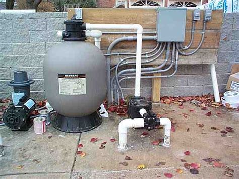 inground  ground pool filter system plumbing
