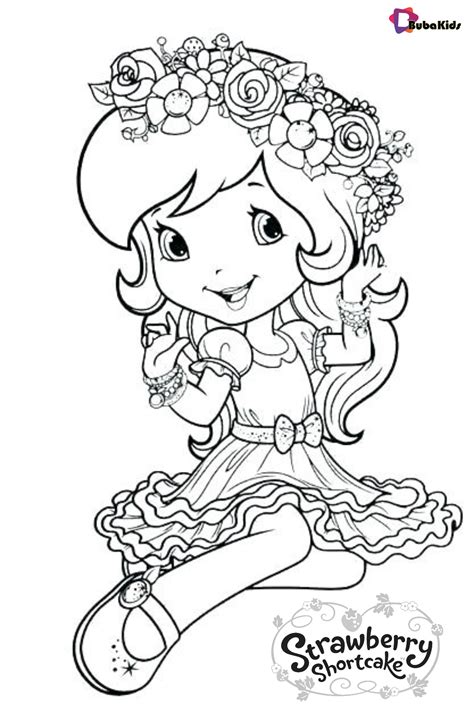 strawberry shortcake coloring pages printable strawberry shortcake