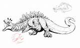 Godzilla Shin Gojira Gabe Tke Source Frilled sketch template